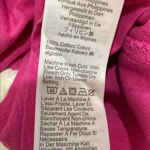 J. Crew Pink Long-Sleeve Crewneck Girlfriend Tee AS893 Size S - Picture 5 of 5